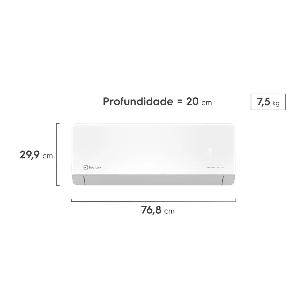 Ar-condicionado Split Electrolux MaxComfor Inverter Quente/Frio 12.000 BTUs (NI12R/NE12R)