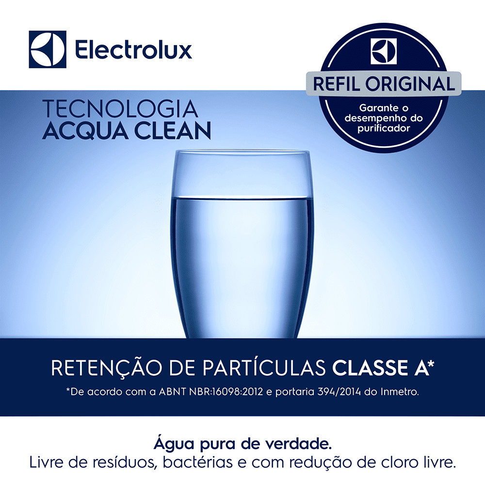 Kit 3 Filtros/Refis ORIGINAIS para Purificador de Água PA21G / PA26G / PA31G Electrolux