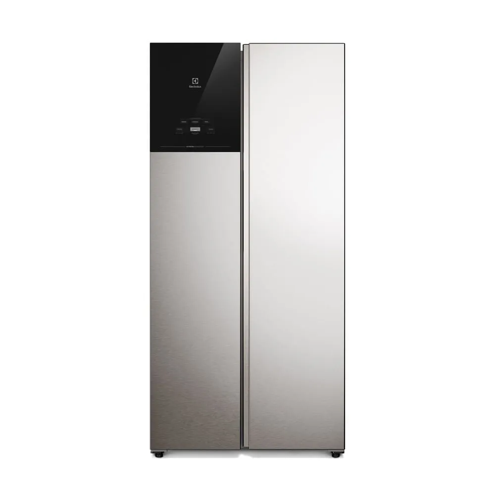 Geladeira Electrolux Frost Free Inverter 431L AutoSense Bivolt Side by Side Cor Inox Look (ES40S)