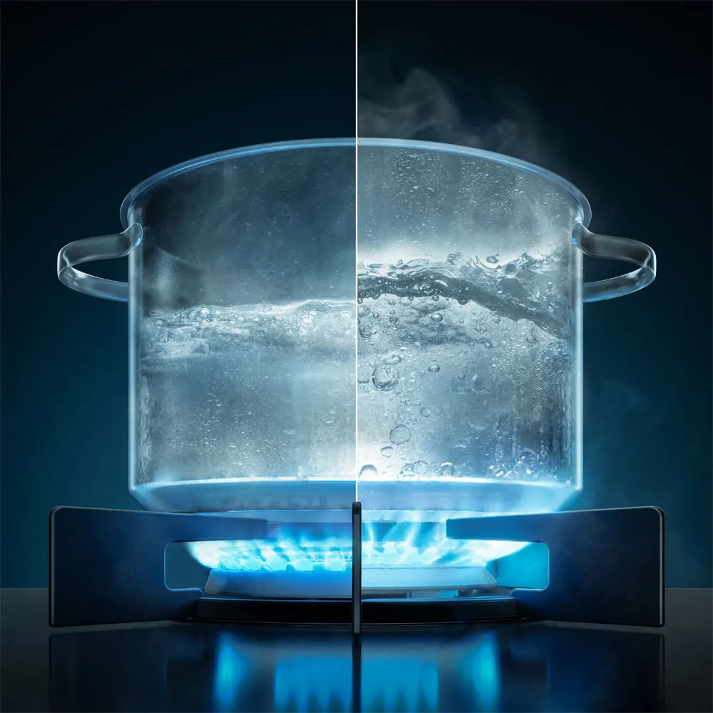 Fogão de Embutir 4 bocas Electrolux Preto Experience Mesa de Vidro e VaporBake (FE4BB)