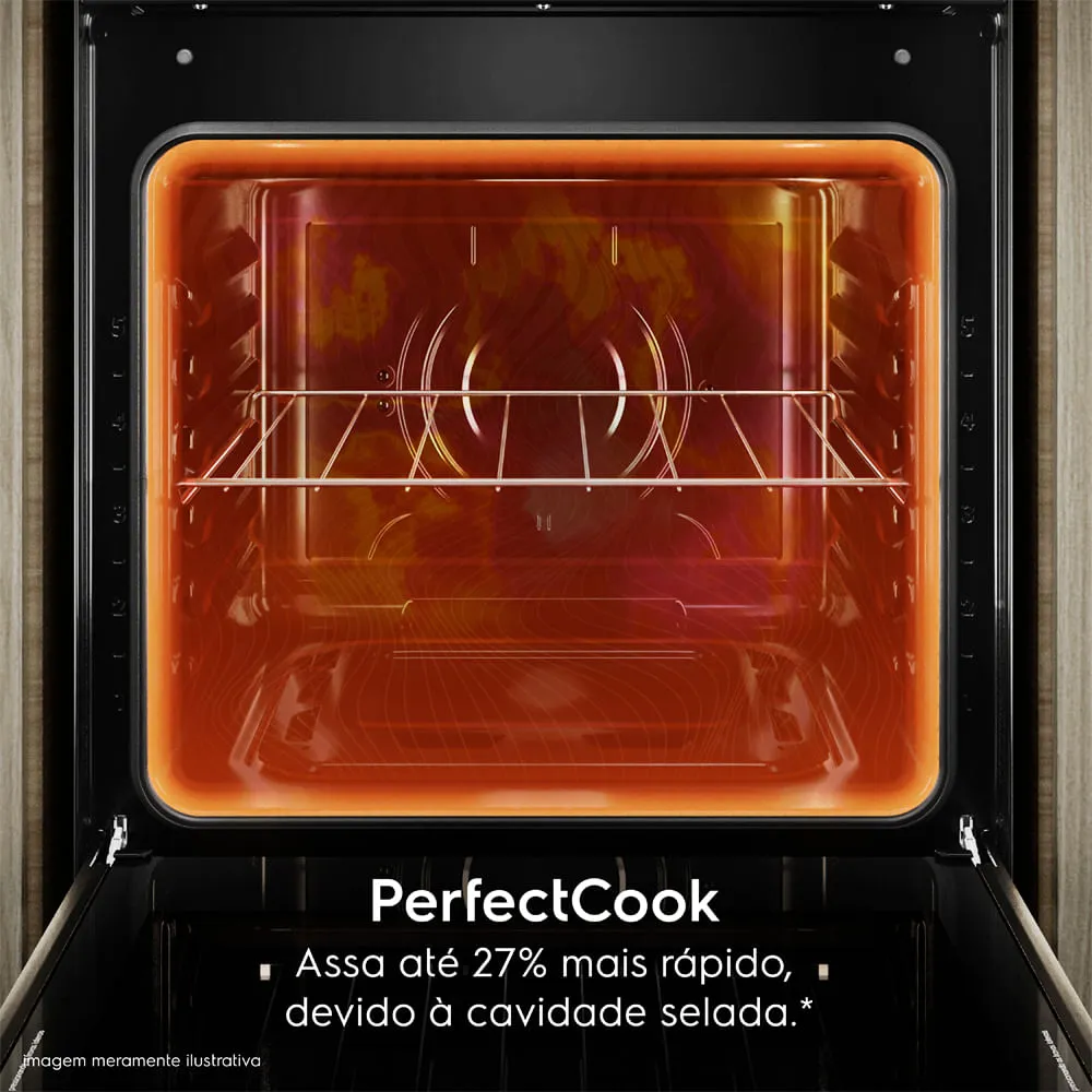 Fogão de Embutir 4 bocas Electrolux Cinza Experience Mesa de Vidro, Grill e PerfectCook360 (FE4EG)
