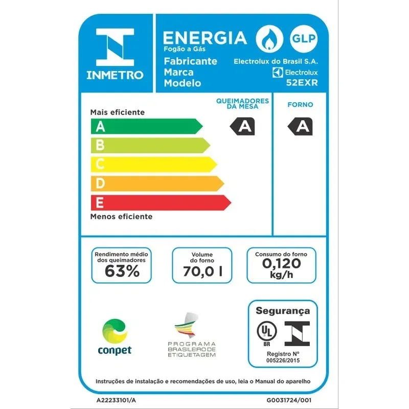 Fogão 4 Bocas de Embutir Electrolux Prata com Timer Digital (52EXR)