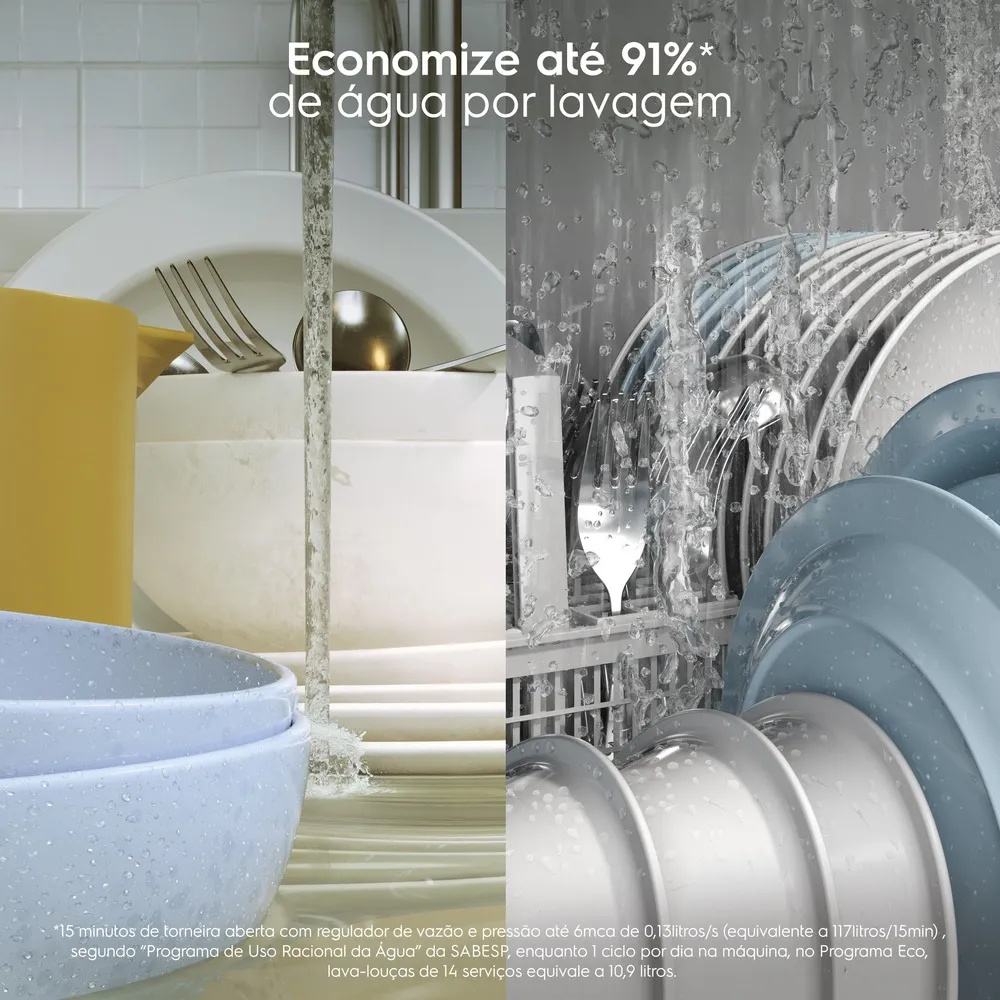 Lava-Louça Electrolux 14 Serviços Preta com Programa Lava e Seca 50 min (LP14E)