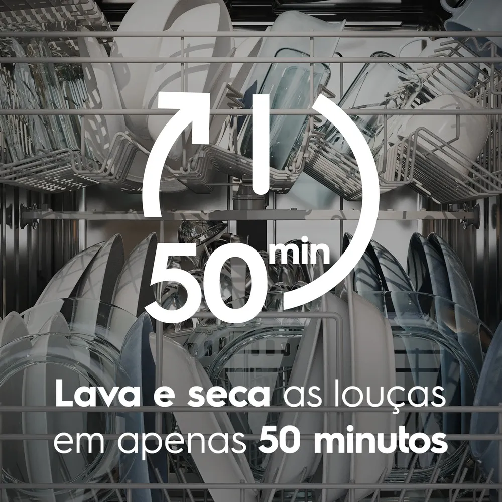 Lava-Louça Electrolux 14 Serviços Branca com Programa Lava & Seca 50 min (LB14E)