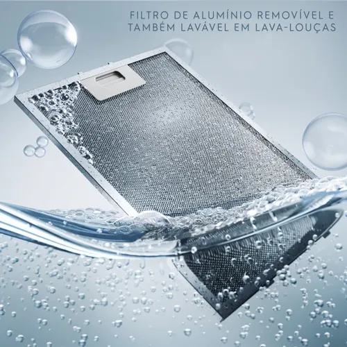 Coifa de Ilha Electrolux 90cm de Vidro Efficient com Luz de Led (CE9IX)