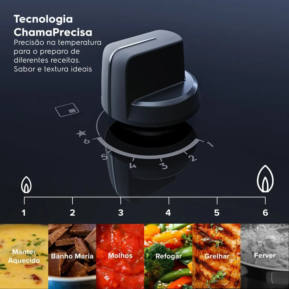 Kit Cooktop 4 Bocas a Gás Experience (KE4GC) + Forno de Embutir Elétrico 50L Experience (OE5EA) Electrolux
