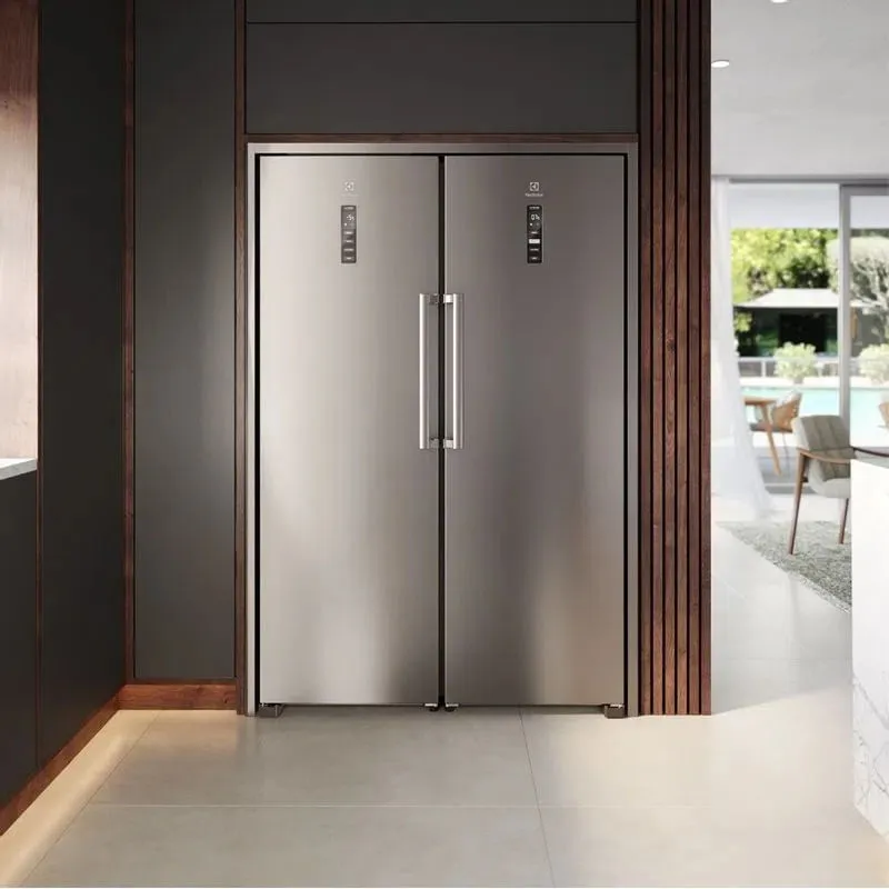 Freezer Vertical Electrolux 273L Experience com Inverter Twins cor Inox (FTI4S)
