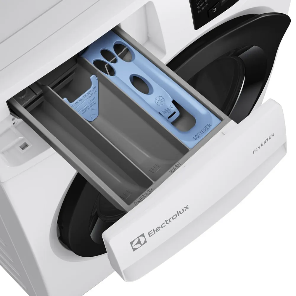 Lava e Seca Electrolux 12/7kg Branca Inverter com Água Quente e Lavagem Inteligente (LSB12)