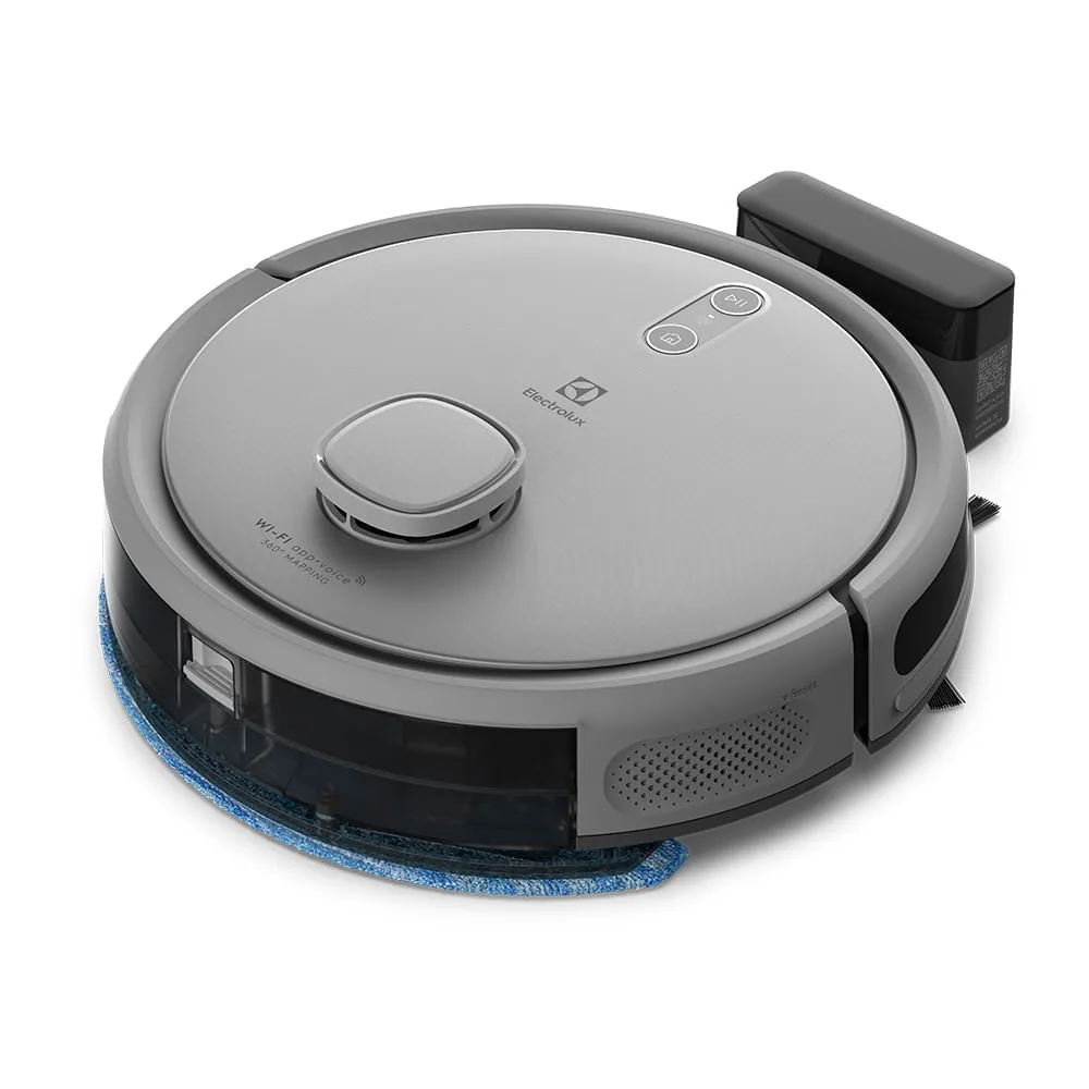 Robô Aspirador Electrolux 4 em 1 Wi-Fi Experience até 1h40 Mapeamento Cinza (ERB61)