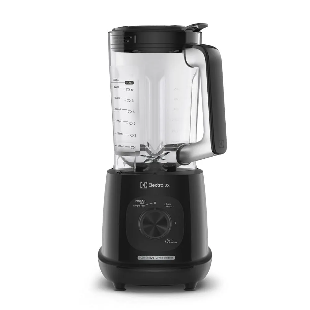 Liquidificador Electrolux 600W 2,7L Efficient TriForce 3 Velocidades Preto (EBL700)