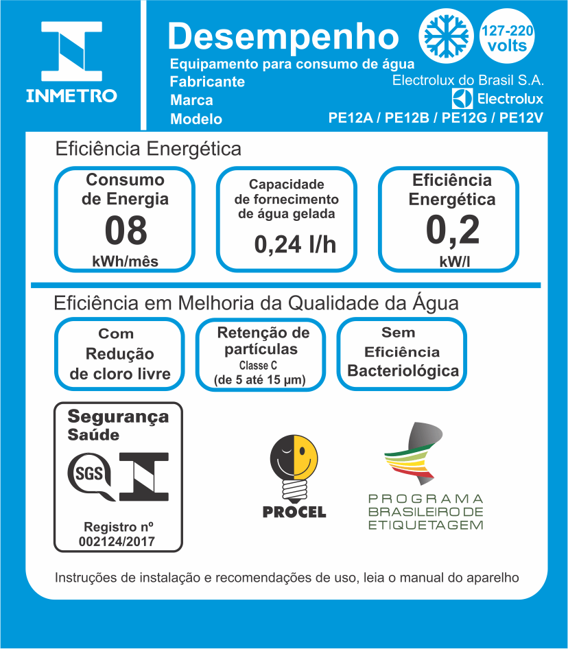 Purificador Electrolux Eletrônico Compacto Experience Pure 4x Digital Cinza (PE12G)