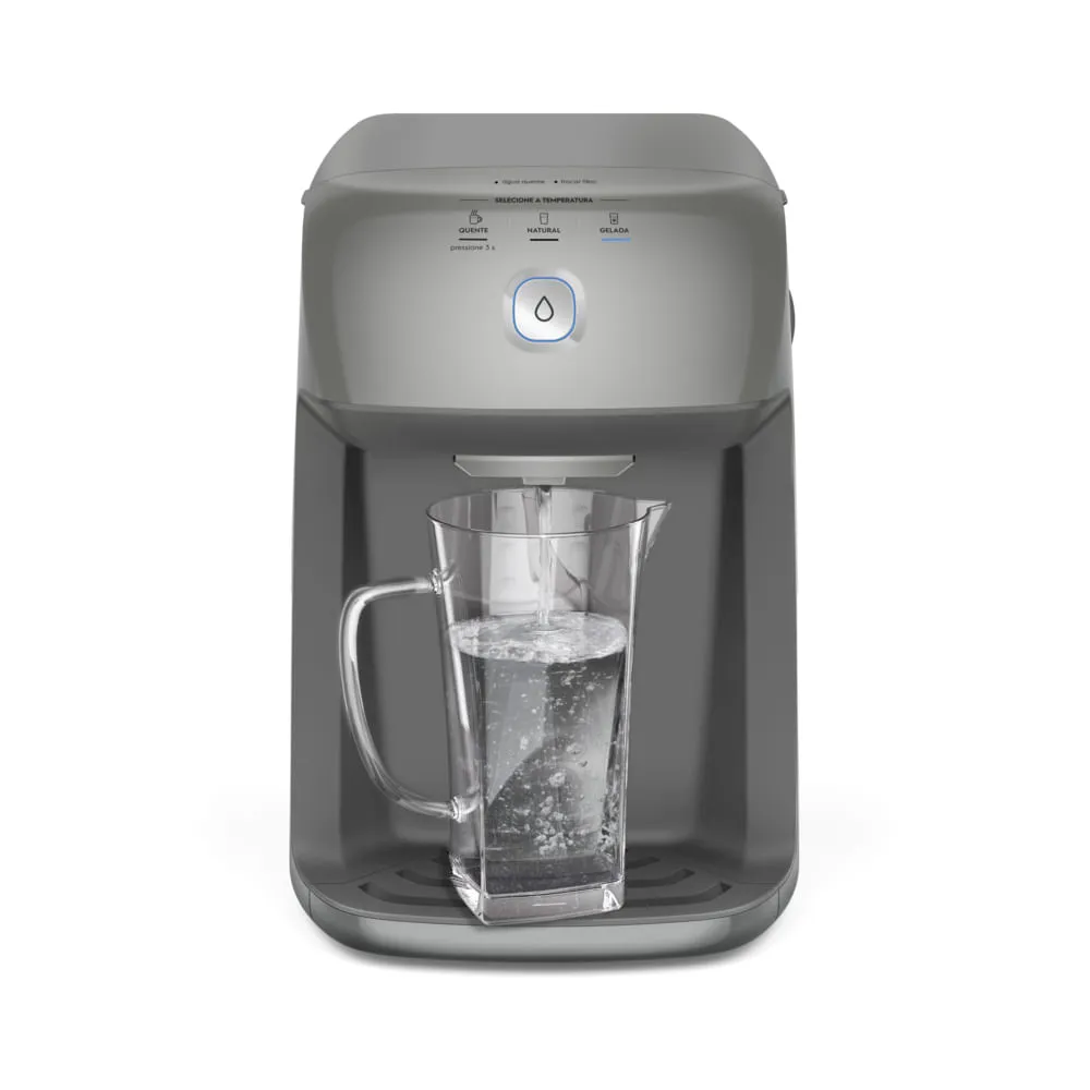 Purificador Electrolux com Compressor, Água Quente e Painel Digital Cinza (PH41X)