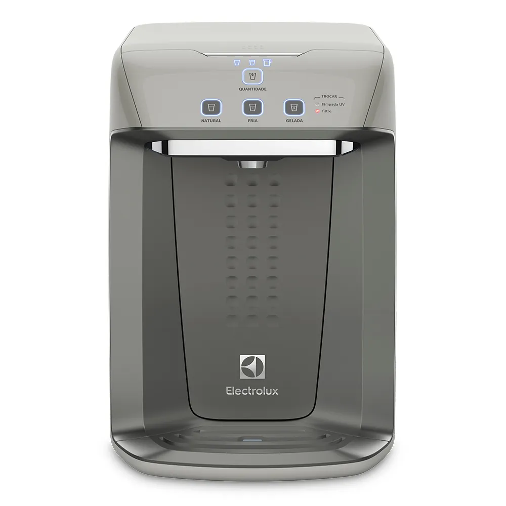 Purificador Electrolux Eletrônico c/ Painel Digital e Filtro Luz UV Bivolt Cinza (PA31G)