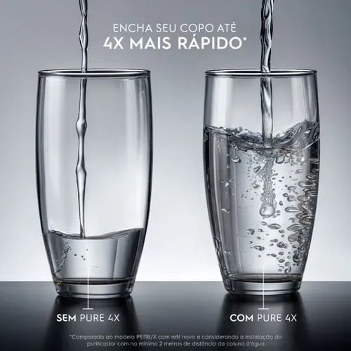 Purificador de água Pure 4x Electrolux (PE12B) + Filtro/Refil de Água Acqua Pure