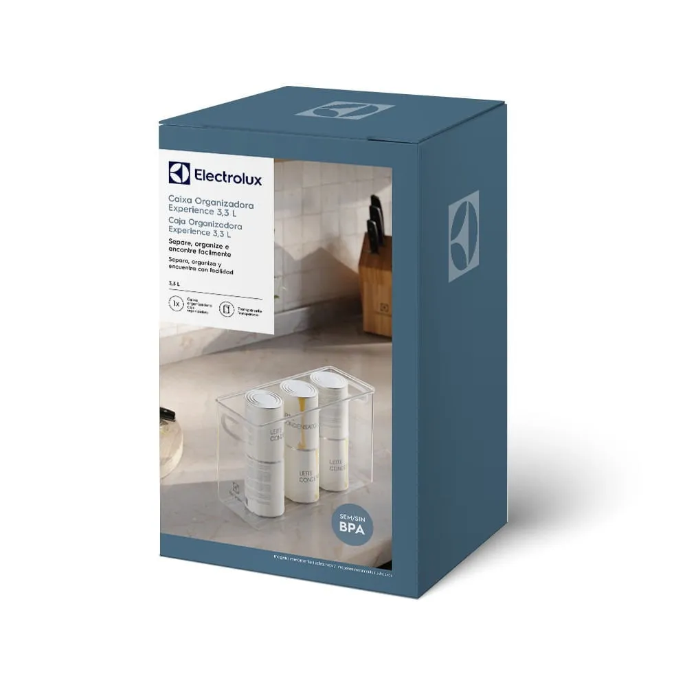 Kit 2 Caixas Organizadoras Electrolux Experience Modular 3,3L